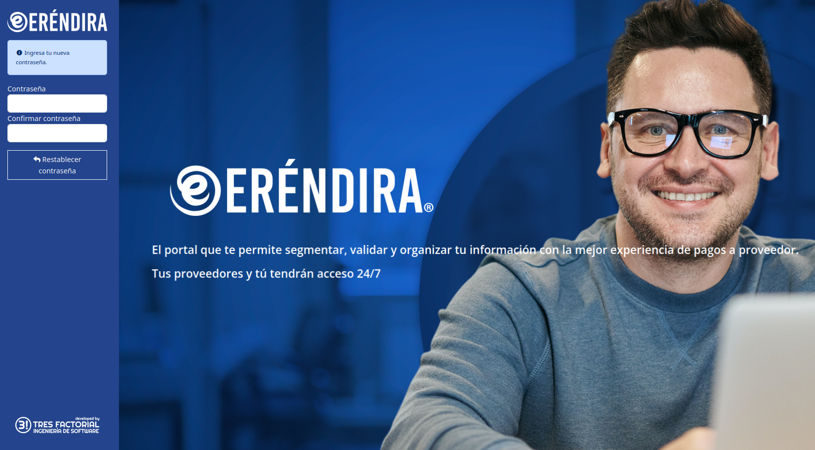 Reestablecer contraseña