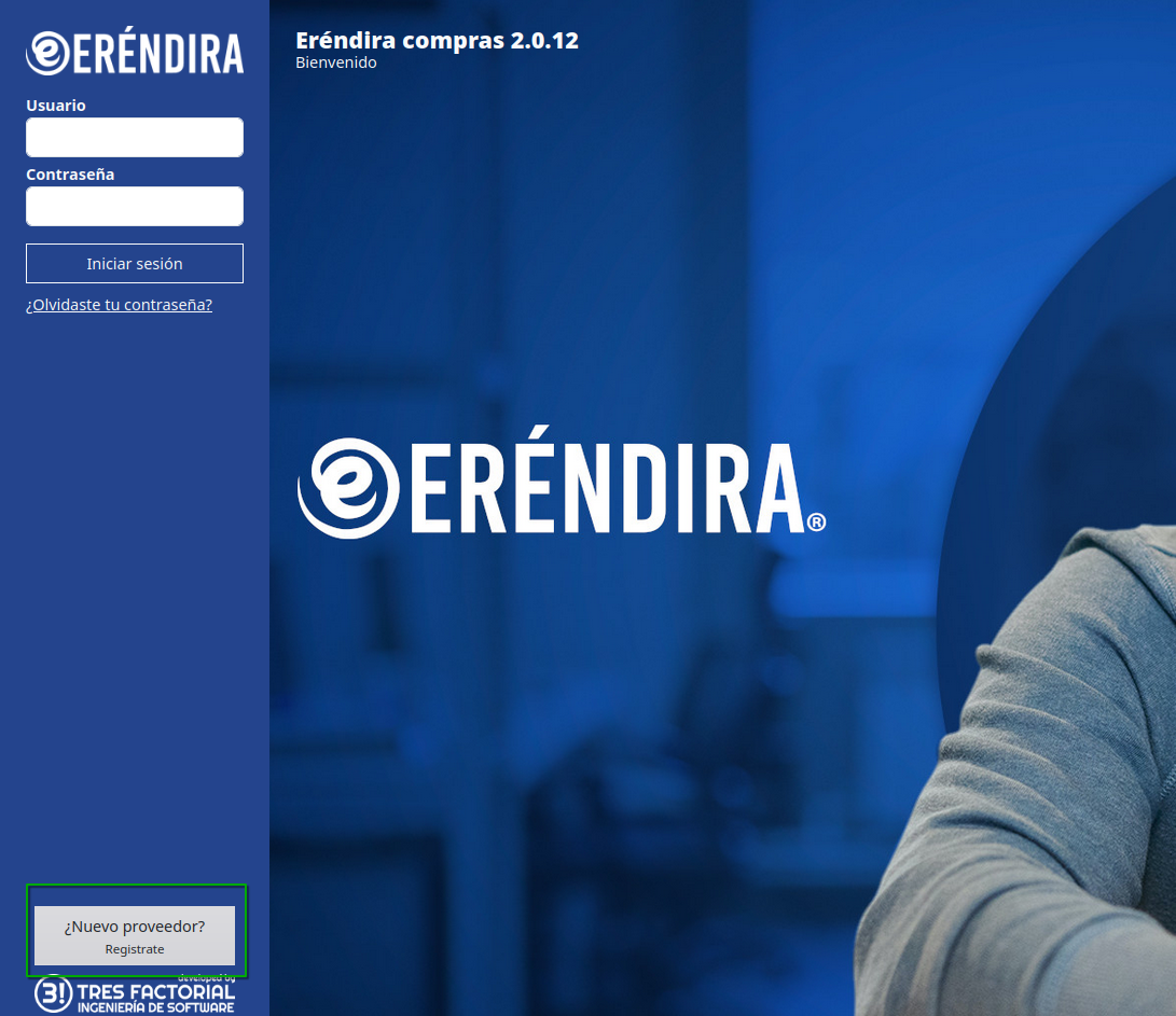 Registro de nuevo usuario